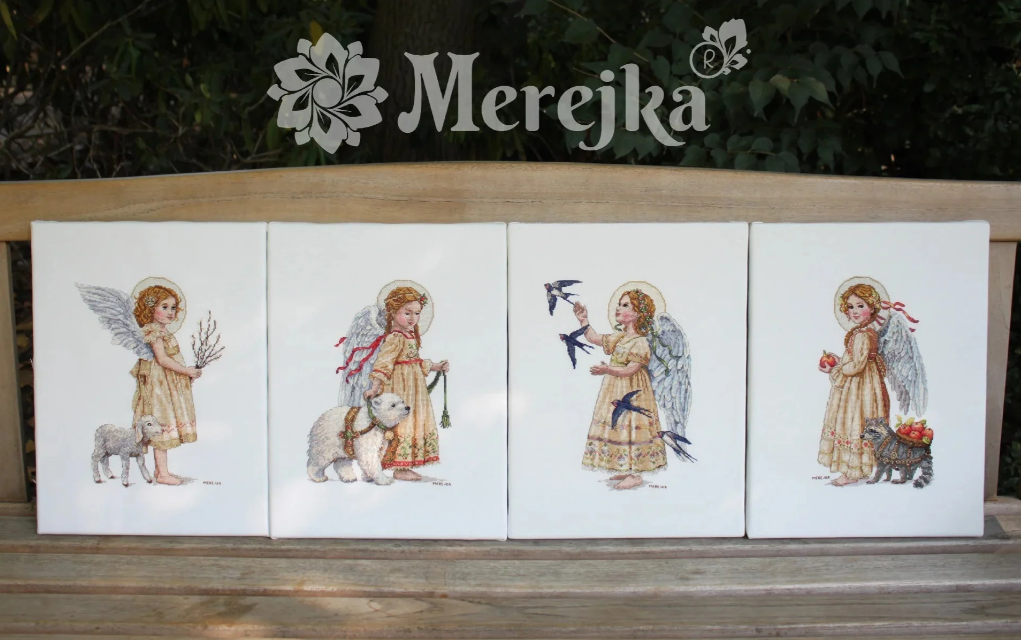 Celebrate the Seasons with Merejka’s Angelic Cross-Stitch Kits!