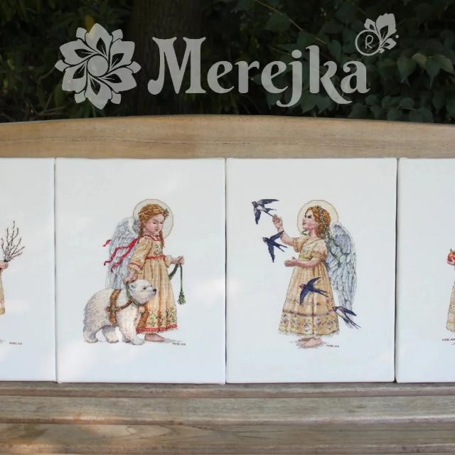 Celebrate the Seasons with Merejka’s Angelic Cross-Stitch Kits!