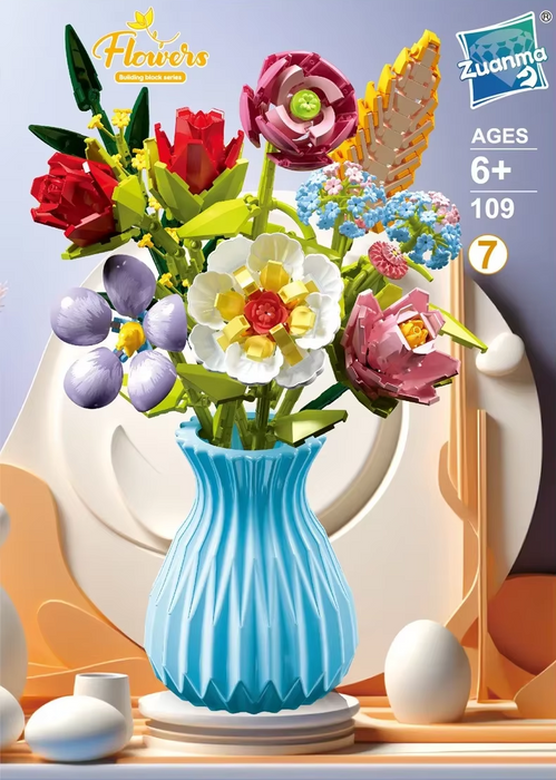 Constructor flower bouquet in a vase F07M9-7(109)