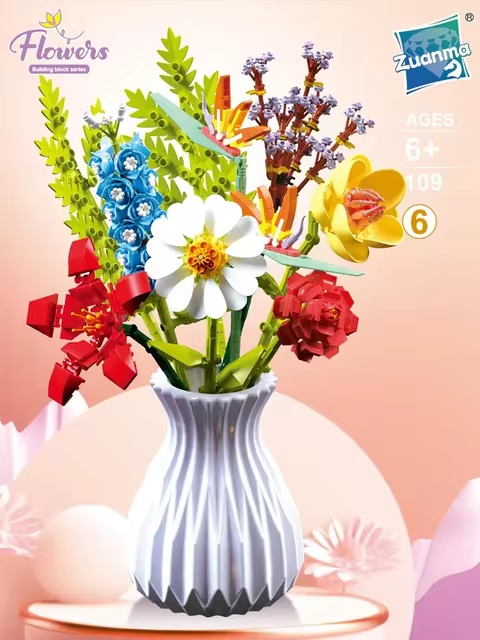 Constructor flower bouquet in a vase F07M9-6(109)