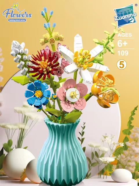 Constructor flower bouquet in a vase F07M9-5(109)