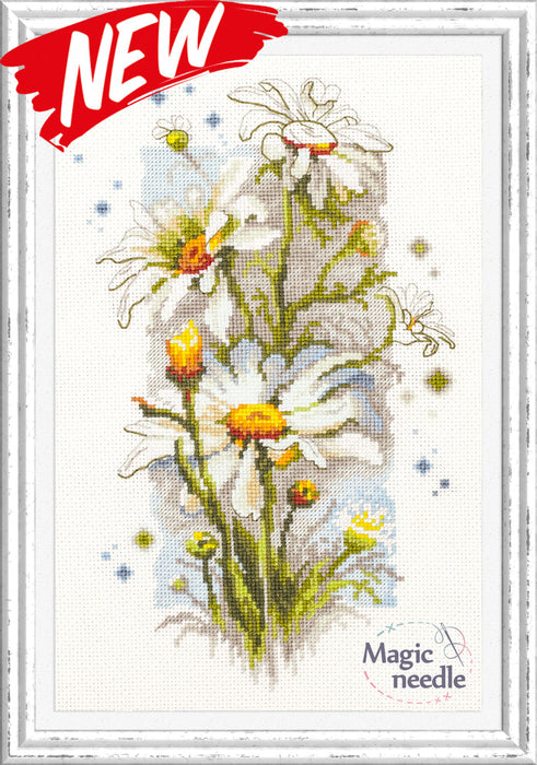 White Daisies 100-103 Counted Cross-Stitch Kit
