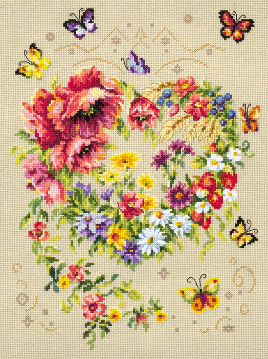 Shine of Your Heart 100-144 Counted Cross-Stitch Kit