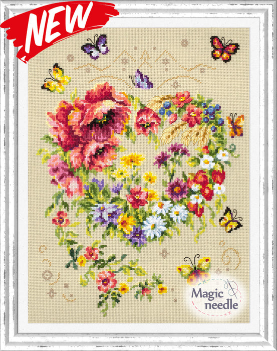 Shine of Your Heart 100-144 Counted Cross-Stitch Kit