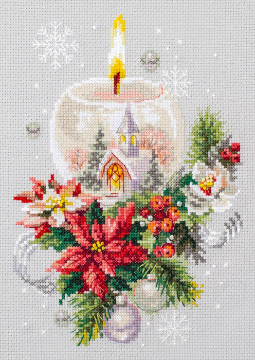 Christmas Candle 540-231 Counted Cross-Stitch Kit