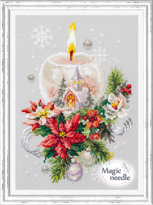 Christmas Candle 540-231 Counted Cross-Stitch Kit