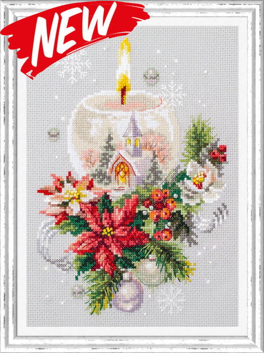 Christmas Candle 540-231 Counted Cross-Stitch Kit