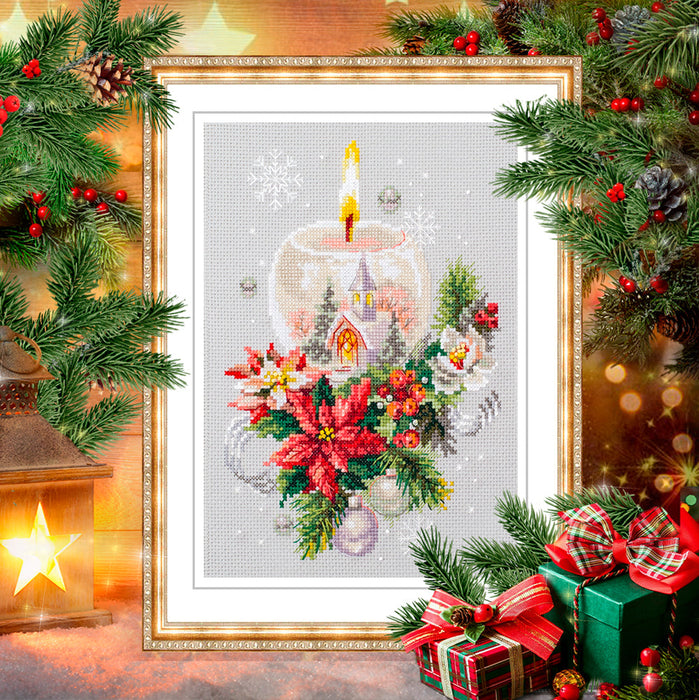 Christmas Candle 540-231 Counted Cross-Stitch Kit