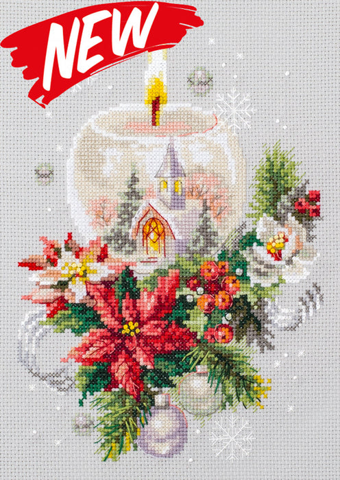 Christmas Candle 540-231 Counted Cross-Stitch Kit