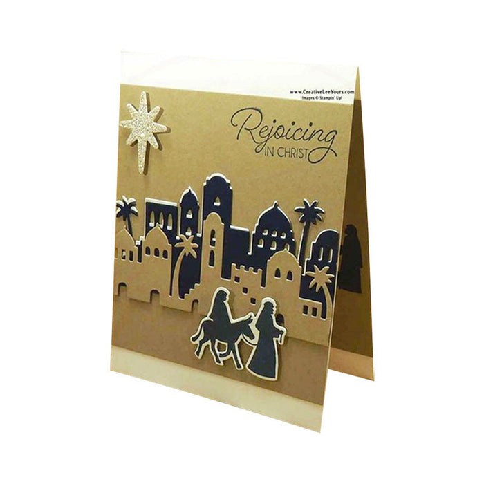 Nativity Scene Clear Stamp & Metal Die Set QS07