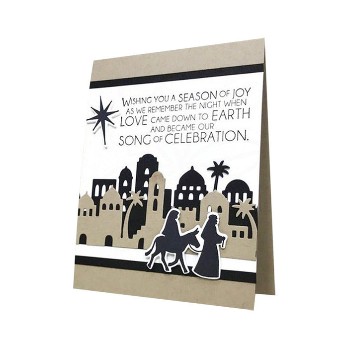 Nativity Scene Clear Stamp & Metal Die Set QS07
