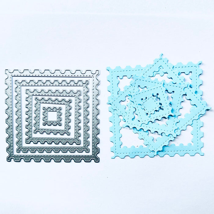 Nested Squares Scrapbooking Cutting Die by Wizardi QJ18