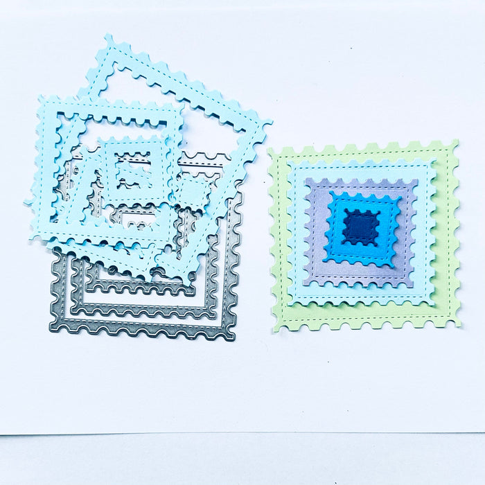 Nested Squares Scrapbooking Cutting Die by Wizardi QJ18