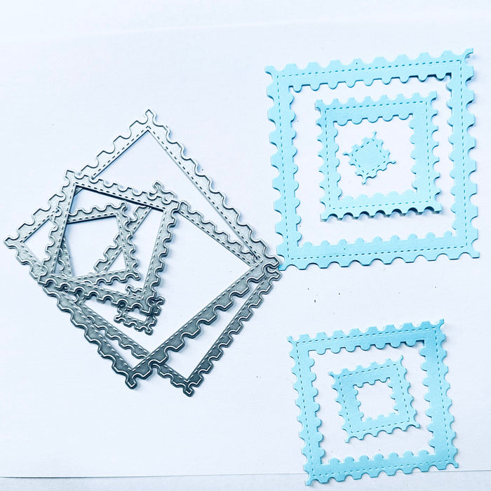 Nested Squares Scrapbooking Cutting Die by Wizardi QJ18