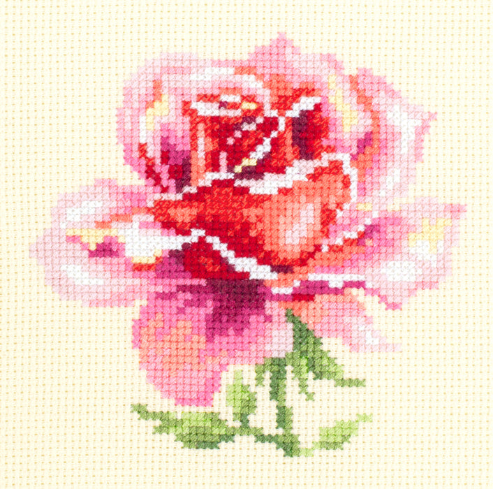 Pink Rose 150-002 Counted Cross-Stitch Kit
