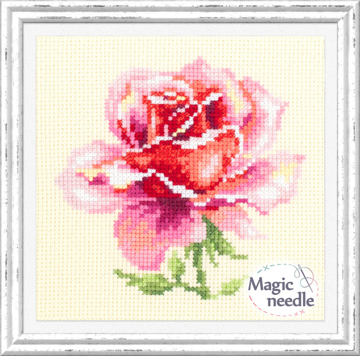 Pink Rose 150-002 Counted Cross-Stitch Kit