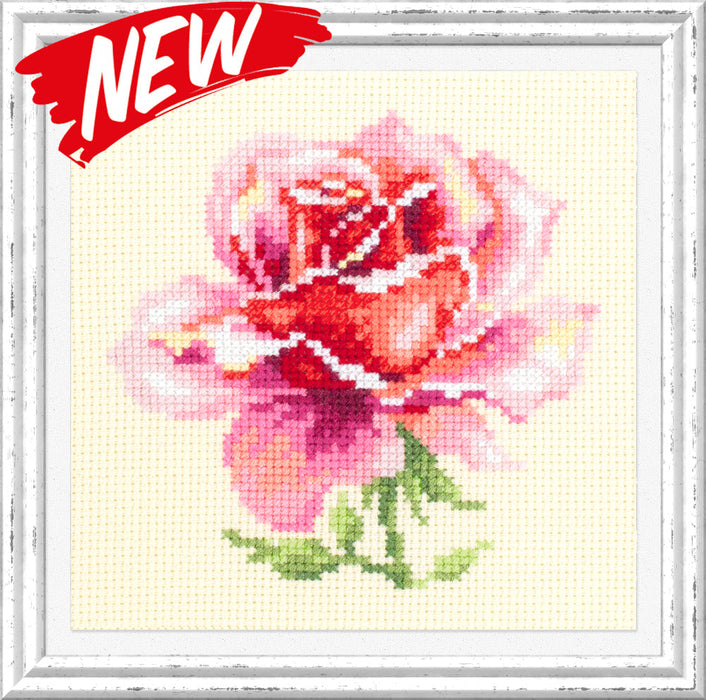 Pink Rose 150-002 Counted Cross-Stitch Kit