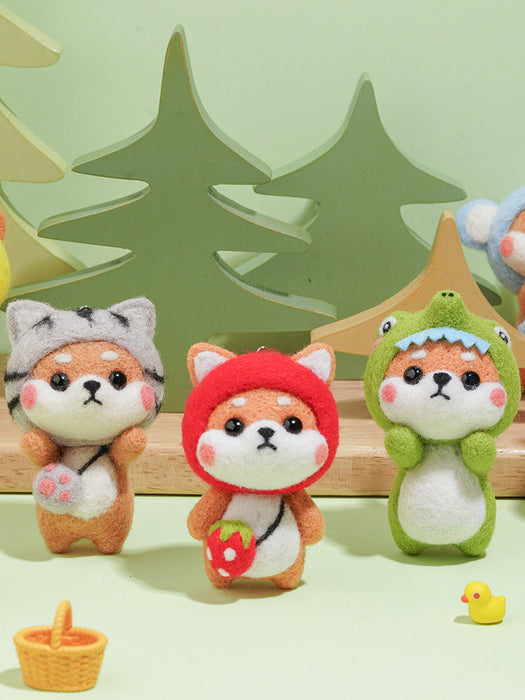 Tiger Shiba Inu Needle Felting Kit F07AM3-5