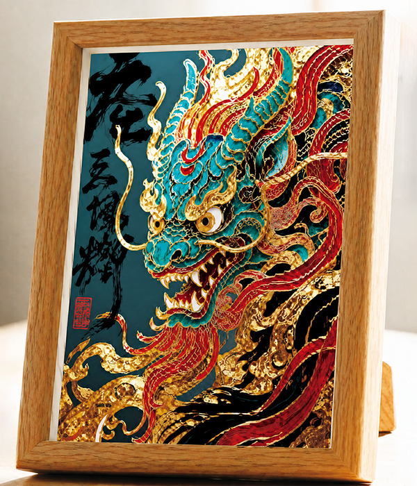 Japanese Dragon Cloisonne Art Kit F07AM3-19-1