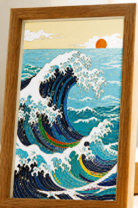 The Great Wave Cloisonne Art Kit F07AM3-19-16