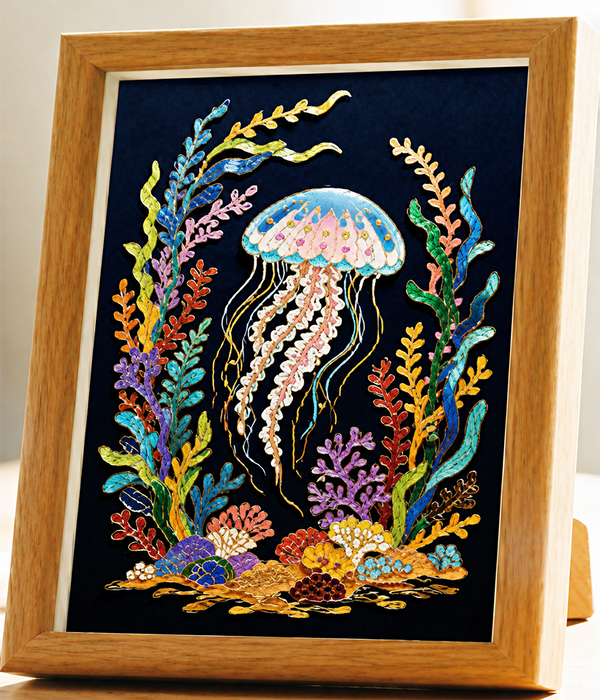 Jellyfish Cloisonne Art Kit F07AM3-19-5