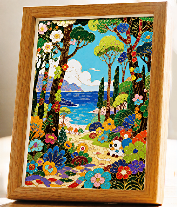 Coastal Promenade Cloisonne Art Kit F07AM3-19-7