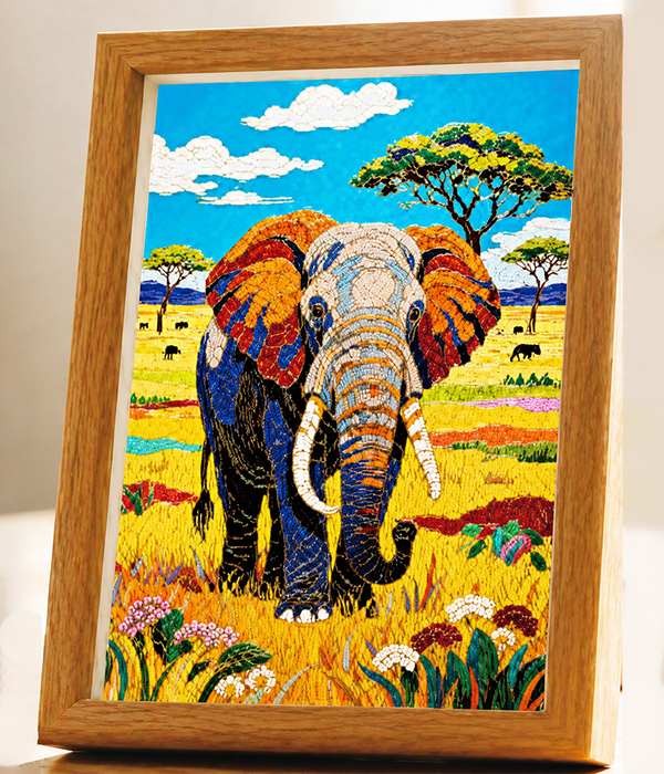 Elephant Cloisonne Art Kit F07AM3-19-9
