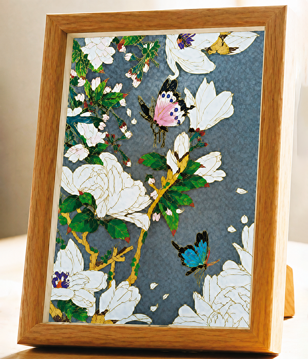 Magnolia and Butterflys Cloisonne Art Kit F07AM3-19-14