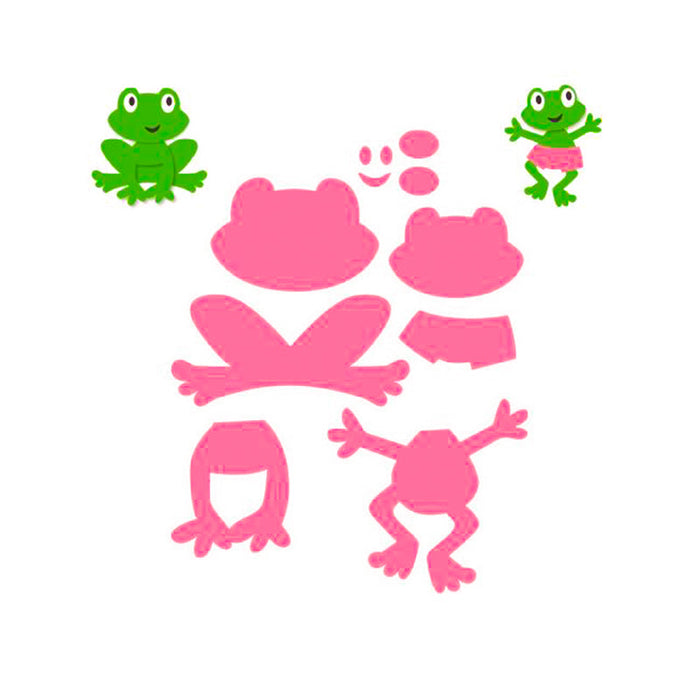Frog Scrapbooking Cutting Die by Wizardi QJ126