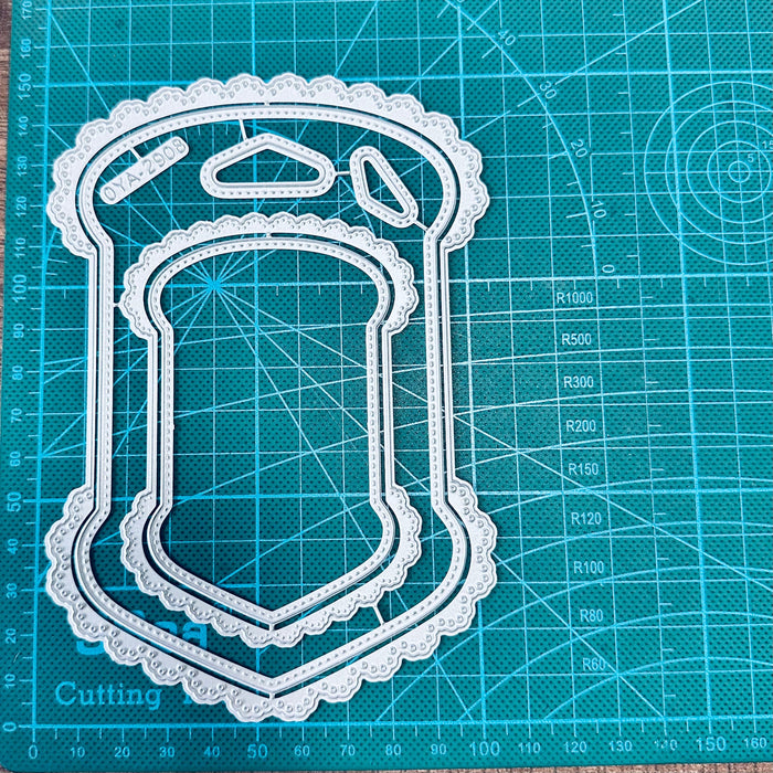 Ornate Frame Scrapbooking Cutting Die by Wizardi QJ14