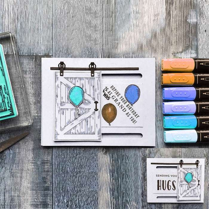 Door Clear Stamp & Metal Die Set QS10