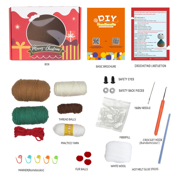 Christmas Amigurumi DIY Crochet Kit Wizardi F07N8-M110