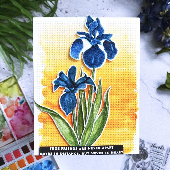 Spring Flowers Clear Stamp & Metal Die Set QS11