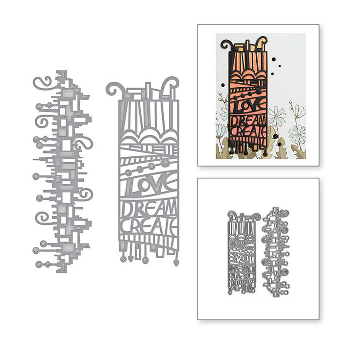 Bookshelf Scrapbooking Cutting Die by Wizardi QJ88