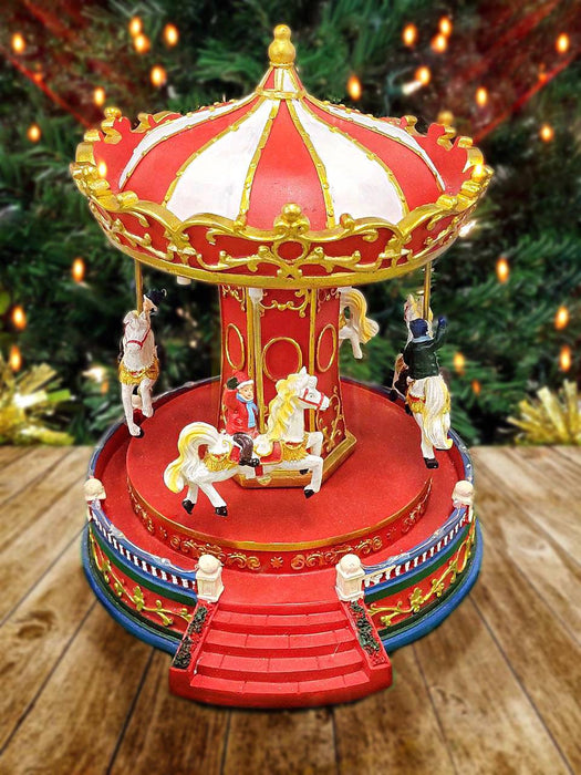 Christmas Carousel Decoration - Large. Christmas Village F07M3-2-FQ22010