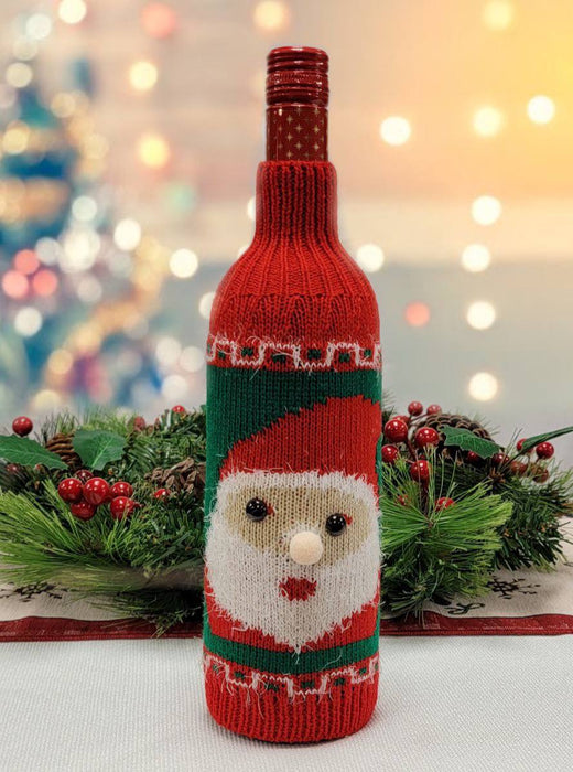 Santa Christmas Bottle Cover F07M5-7F