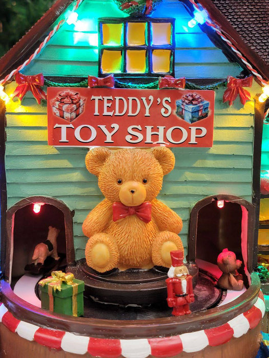 Teddy's Toy Shop Decoration. Christmas Village F07M3-20