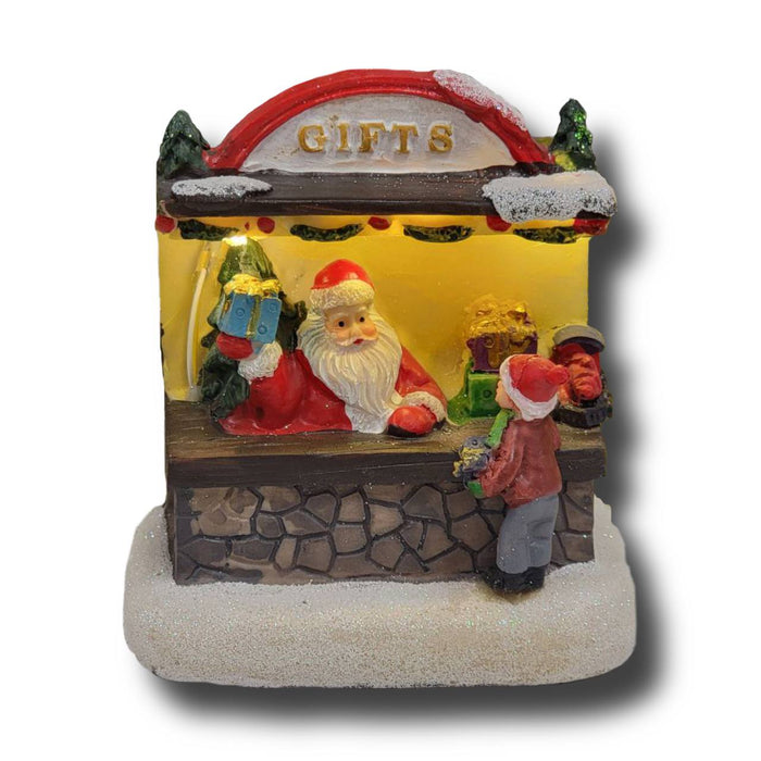 Santa's Gift Shop Christmas Decoration. Christmas Village F07M3-30A