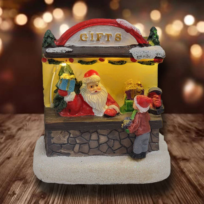 Santa's Gift Shop Christmas Decoration. Christmas Village F07M3-30A