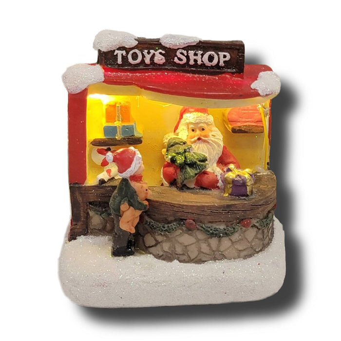 Santa's Toys Shop Christmas Decoration. Christmas Village F07M3-30–°