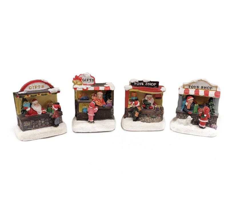 Santa's Gift Shop Christmas Decoration. Christmas Village F07M3-30A