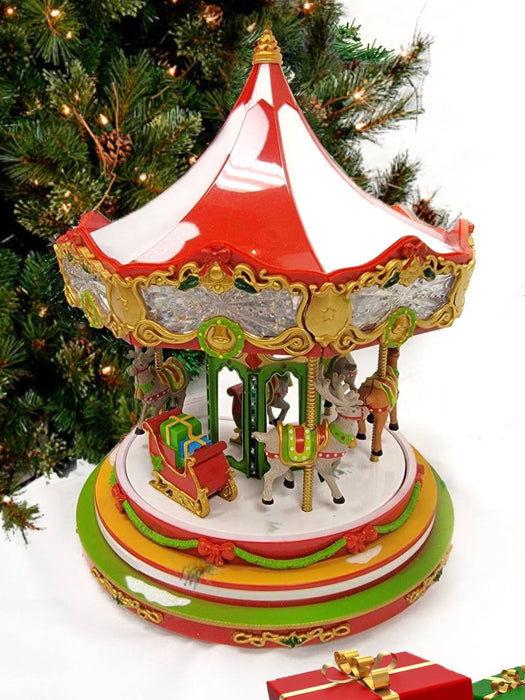 Christmas Carousel Decoration. Christmas Village F07M3-5-FQ24066