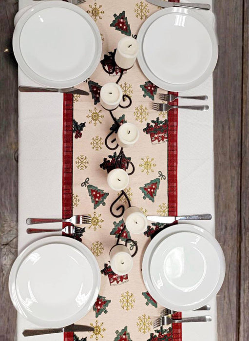 Festive Christmas Presents Table Runner F07M5-10D