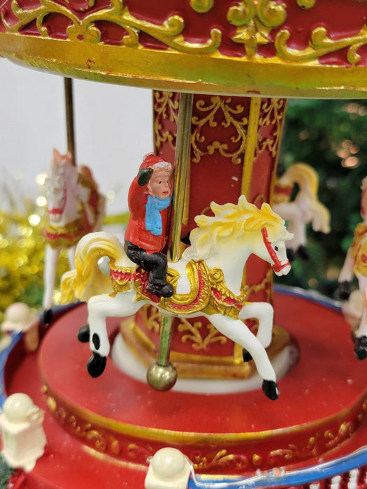 Christmas Carousel Decoration - Small. Christmas Village F07M3-1-FQ22011