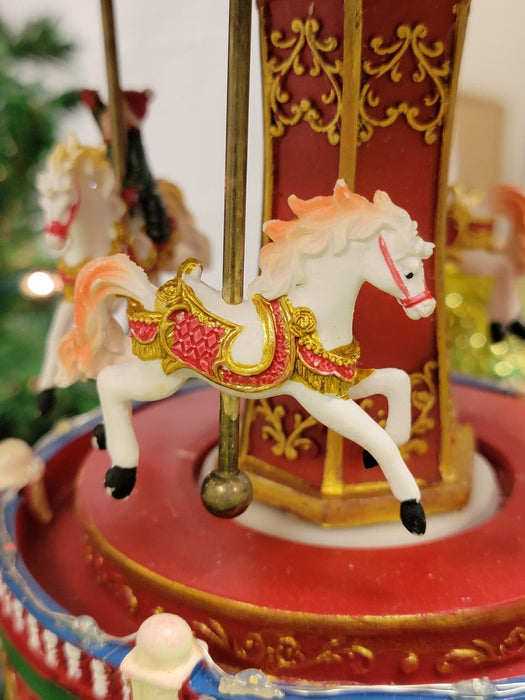 Christmas Carousel Decoration - Small. Christmas Village F07M3-1-FQ22011