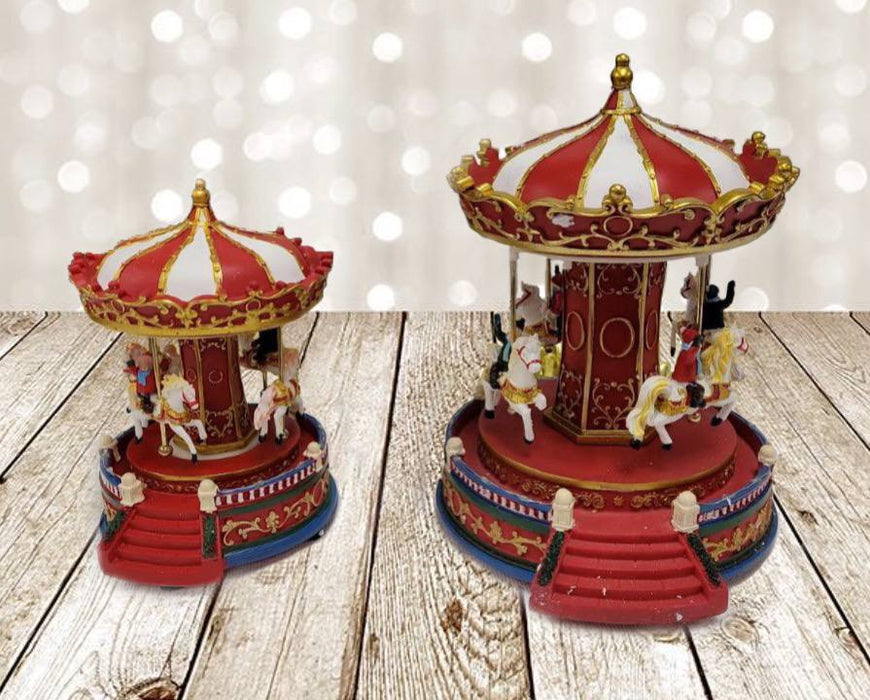 Christmas Carousel Decoration - Large. Christmas Village F07M3-2-FQ22010