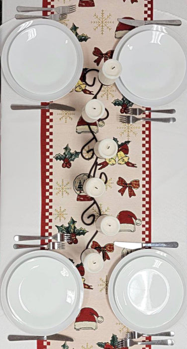 Classic Holiday Ornaments Christmas Table Runner F07M5-10A