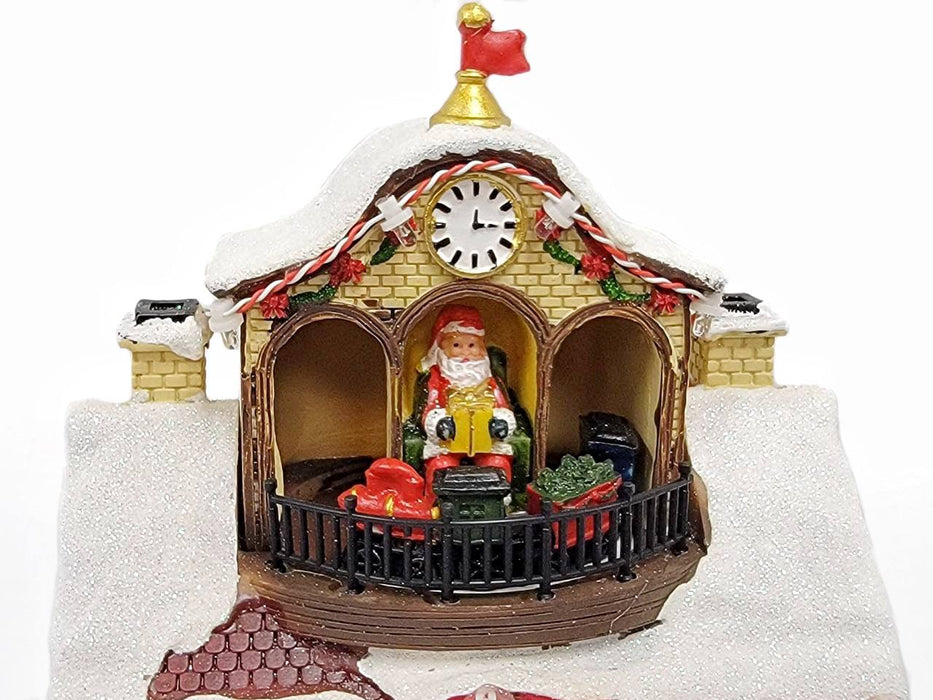 Santa's Workshop Christmas Miniature - Yellow. Christmas Village F07M3-28B