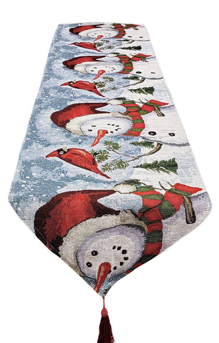 Joyful Snowmen Christmas Table Runner F07M5-8E