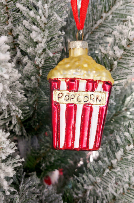 Christmas Glass Ornament - Popcorn by Wizardi F07M3-31 HB-SY25308